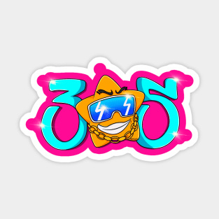 305 vibes Sticker